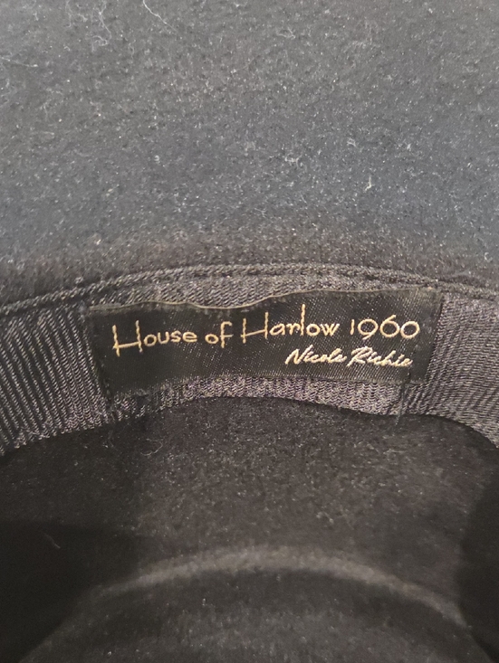 House of Harlow 1960 Black Wide-Brim Wool Hat main image 7